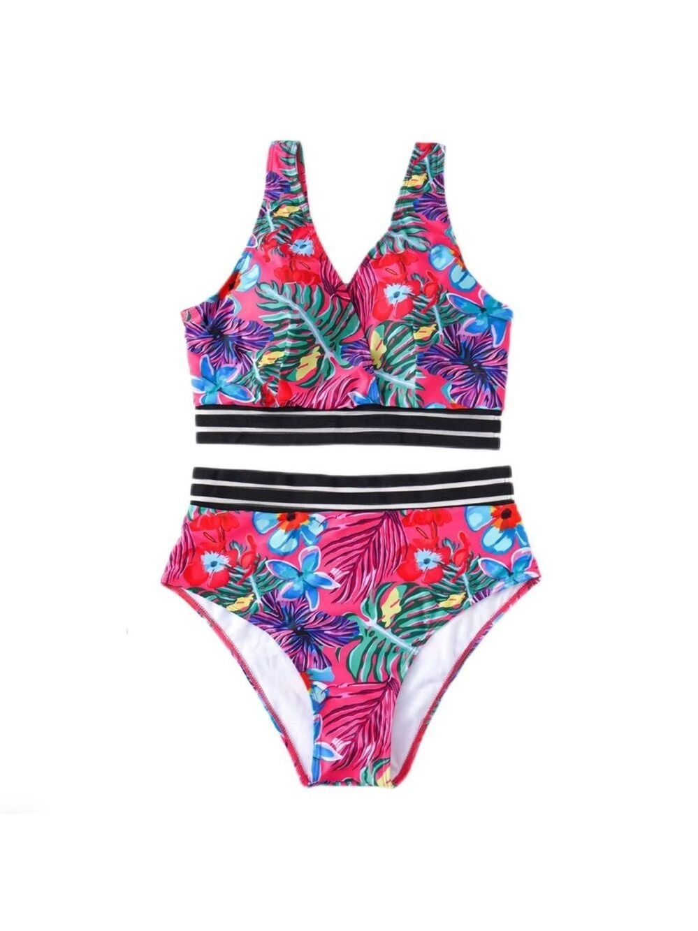 Sexy Ladies Oversized Beachwear Bikini Swimsuit Split Soft Bikini size 2XL